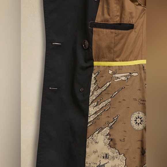 Banana Republic Essential Black Trench Coat XS - Picture 7 of 7